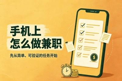 手机上怎么做兼职?整理出5个零门槛靠谱副业,每天生活费轻松覆盖