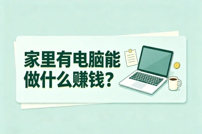 家里有电脑能做什么赚钱?这些路子零基础就能上手,轻松月入3000