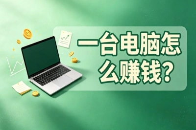 一台电脑怎么赚钱?在家就能做的5个方法,每月多赚3000块