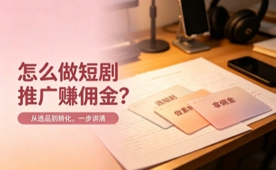怎么做短剧推广赚佣金?认准这5个正规授权平台,零基础也能月入2000+