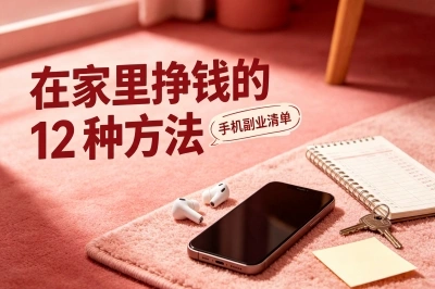 在家里挣钱的12种方法,被人忽略的轻量玩法,不用出门也能悄悄攒钱