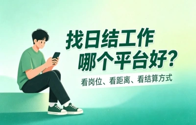 找日结工作哪个平台好?分享5个热门选择,各类兼职随便选择