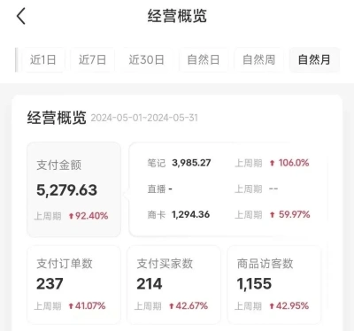 小红书经营概览