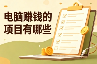 电脑赚钱的项目有哪些?5个靠谱副业推荐,新手在家也能上手