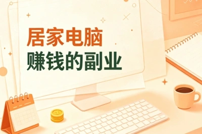 业余时间变现,居家电脑赚钱的副业推荐,零经验也能上手