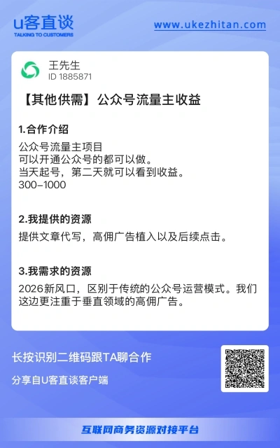 公众号流量主