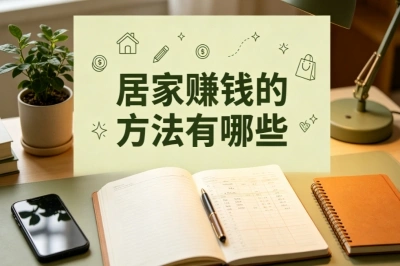 居家赚钱的方法有哪些?整理5个靠谱方向,低门槛在家增收