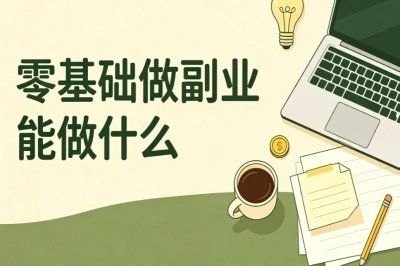 零基础做副业能做什么?整理5个低门槛方向,普通人在家也能上手