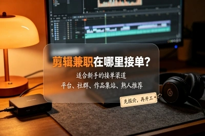 剪辑兼职在哪里接单?零成本起步用这5个平台,一天也能赚200+