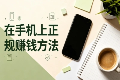 在手机上正规赚钱方法!普通人适用,利用空闲时间增收