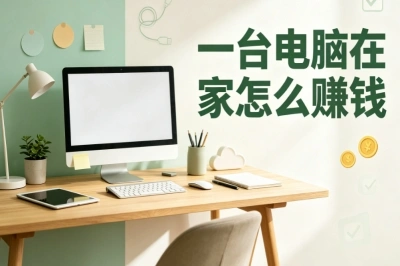 一台电脑在家怎么赚钱?分享5个靠谱项目,普通人也能上手实操