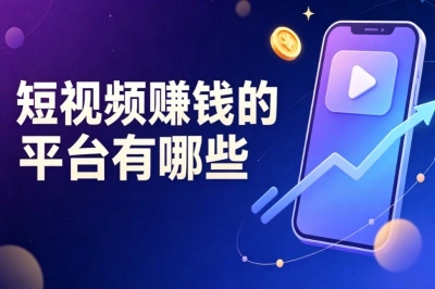 居家线上副业!短视频赚钱的平台有哪些?适合小白的平台清单
