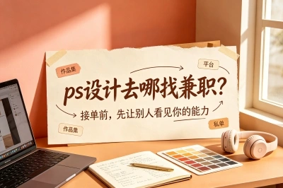 ps设计去哪找兼职?2026最新靠谱接单平台,月入1500零花钱不费力