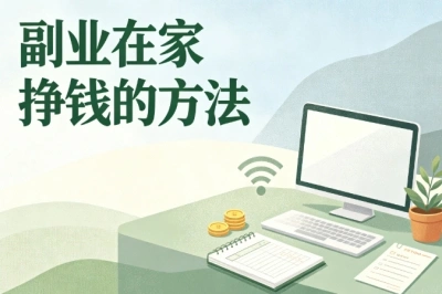 副业在家挣钱的方法汇总!空闲时间就能做,小白也能上手