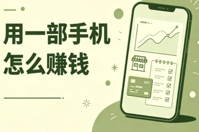 用一部手机怎么赚钱?适合业余空闲操作,上班族宝妈居家可做