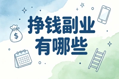 挣钱副业有哪些?适合普通人上手,零门槛线上副业盘点