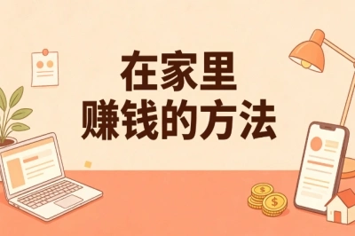 最新副业盘点!5个在家里赚钱的方法,新手入门易上手
