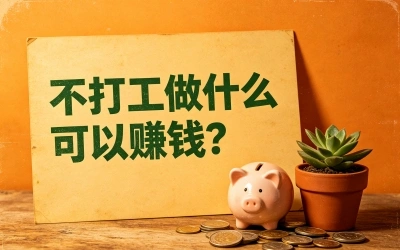 2026年不打工做什么可以赚钱?盘点10个靠谱方向,总有一个适合你