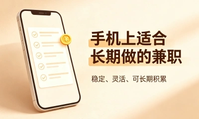 手机上适合长期做的兼职!这5个方向稳定又省心,新手也能轻松入手