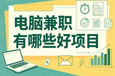 零门槛副业!电脑兼职有哪些好项目?新手在家可上手