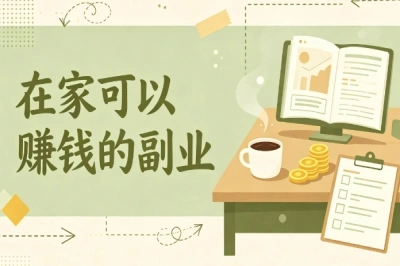 在家可以赚钱的副业!新手零门槛推荐,碎片时间就能操作