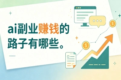 普通人副业!ai副业赚钱的路子有哪些?零门槛变现方式盘点