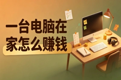 一台电脑在家怎么赚钱?居家线上项目盘点,零基础新手可上手