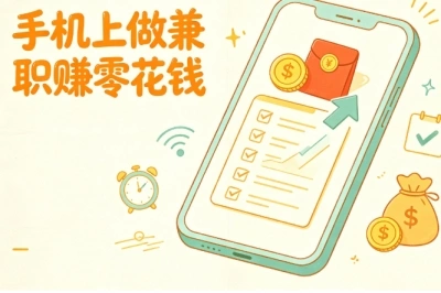 手机上做兼职赚零花钱!碎片时间就能做,整理靠谱上手项目