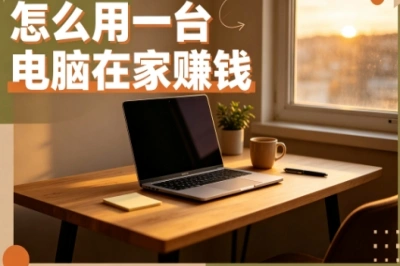 怎么用一台电脑在家赚钱?时间灵活自由,新手也能快速入门