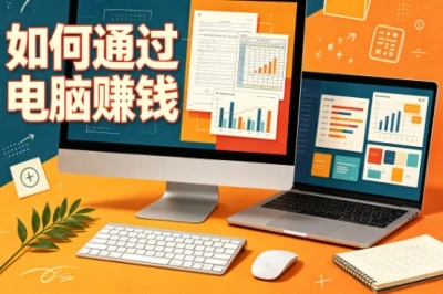如何通过电脑赚钱?零成本在家副业,新手可直接上手实操