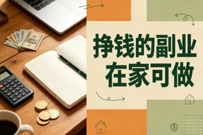 碎片时间搞收入!挣钱的副业在家可做,零门槛新手也能上手
