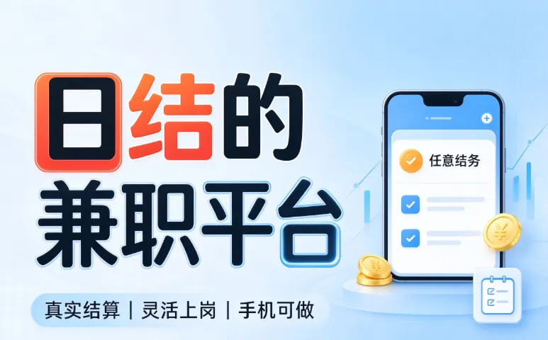 日结的兼职平台去哪里找？这三个我亲自试过，当天做当天拿钱