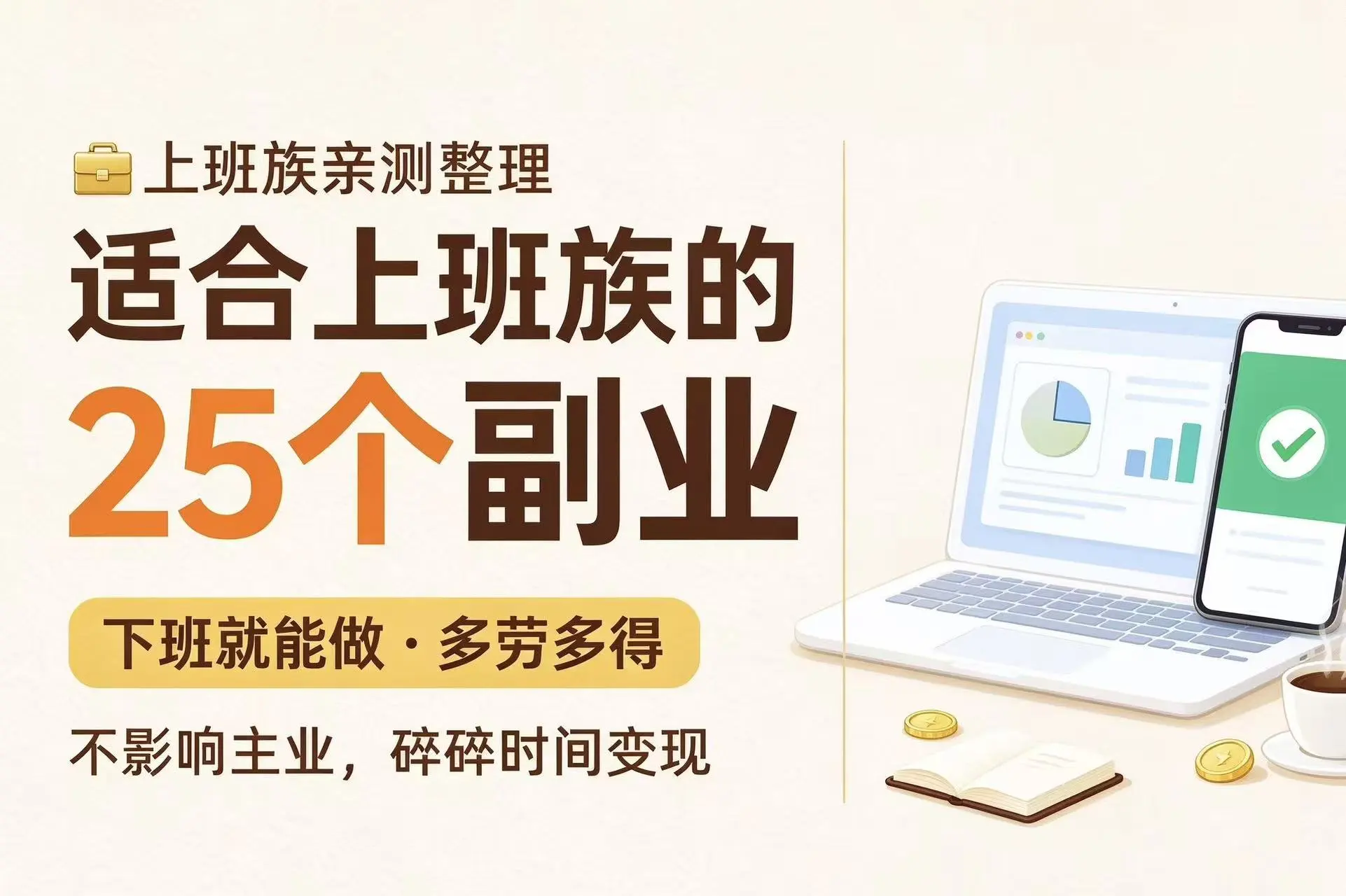 适合上班族的25个副业都在这里了！不用垫钱，通勤两小时就能做（附详细教程）