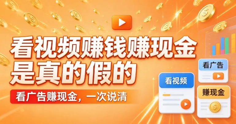 看视频赚钱赚现金是真的假的?我把 5 个能提现的平台实测了一遍