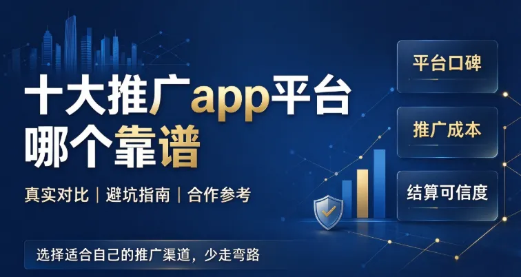 十大推广app平台哪个靠谱?实测 10 个拉新推广接单平台