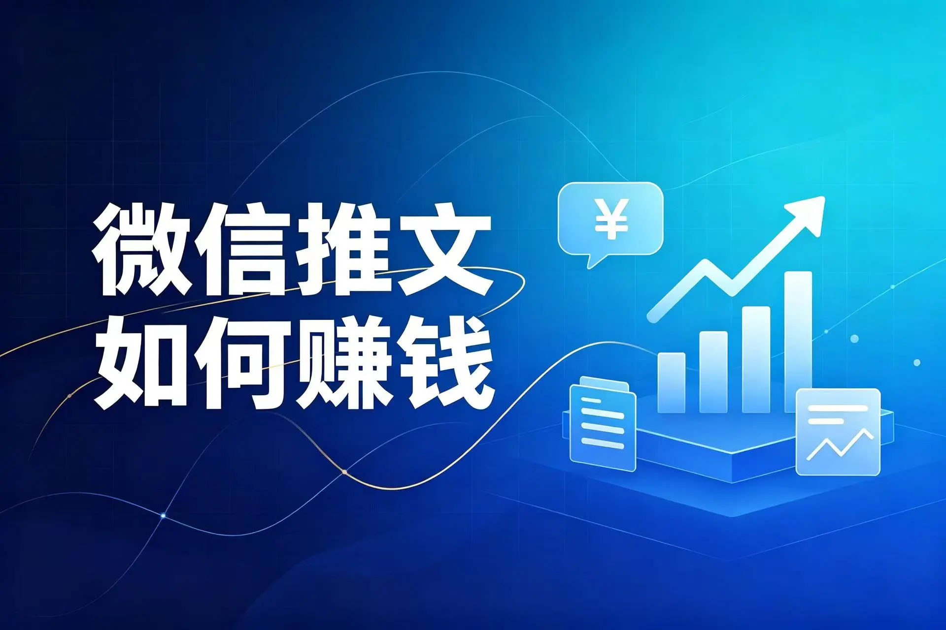 微信推文如何赚钱，从0到1，变现路径全拆解！