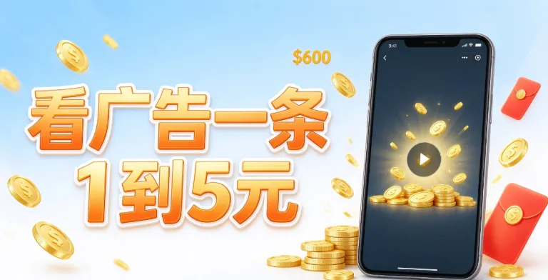 看广告一条1到5元是真的吗?这个看广告赚配图