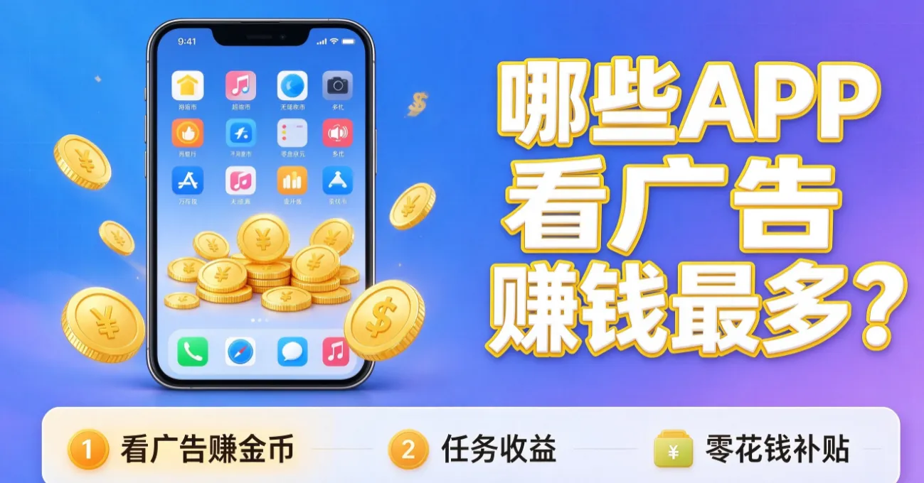 哪些APP看广告赚钱最多？盘点3种看广告赚钱类型，第三个赚得最多