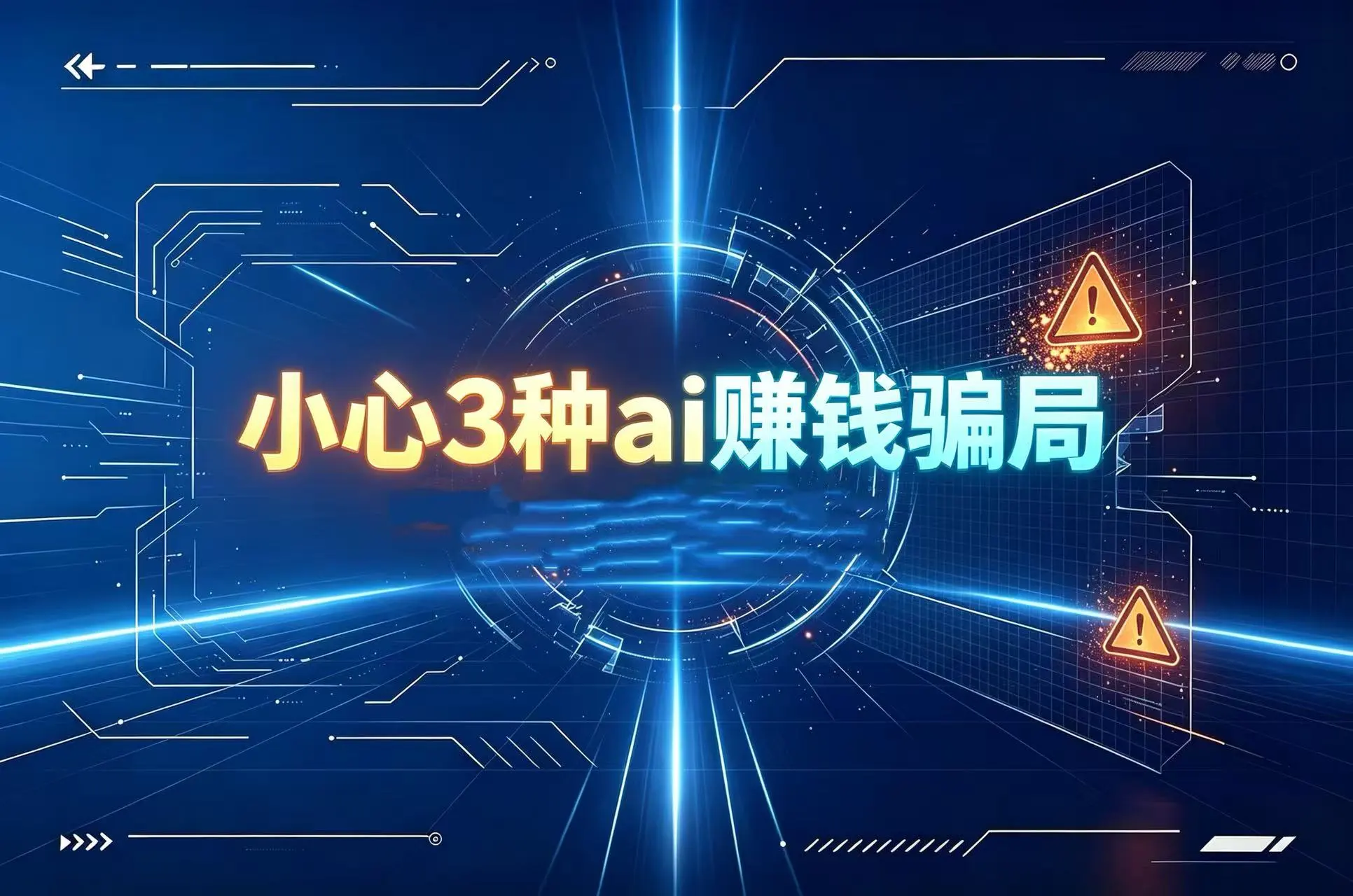 想靠ai搞钱的人，先避开这3种ai赚钱骗局，新手小白必看！