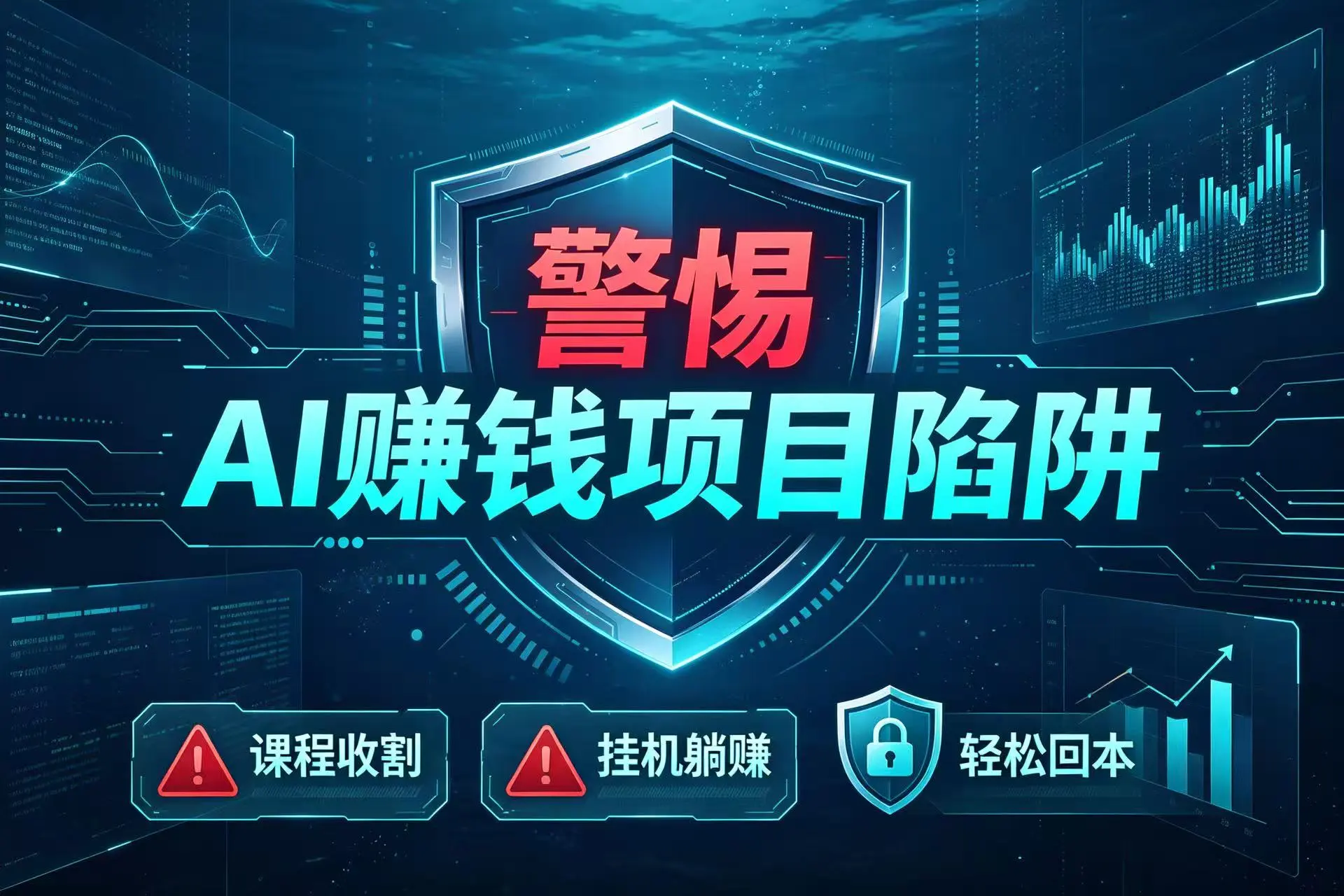想靠ai搞钱的人，先避开这3种ai赚钱骗配图