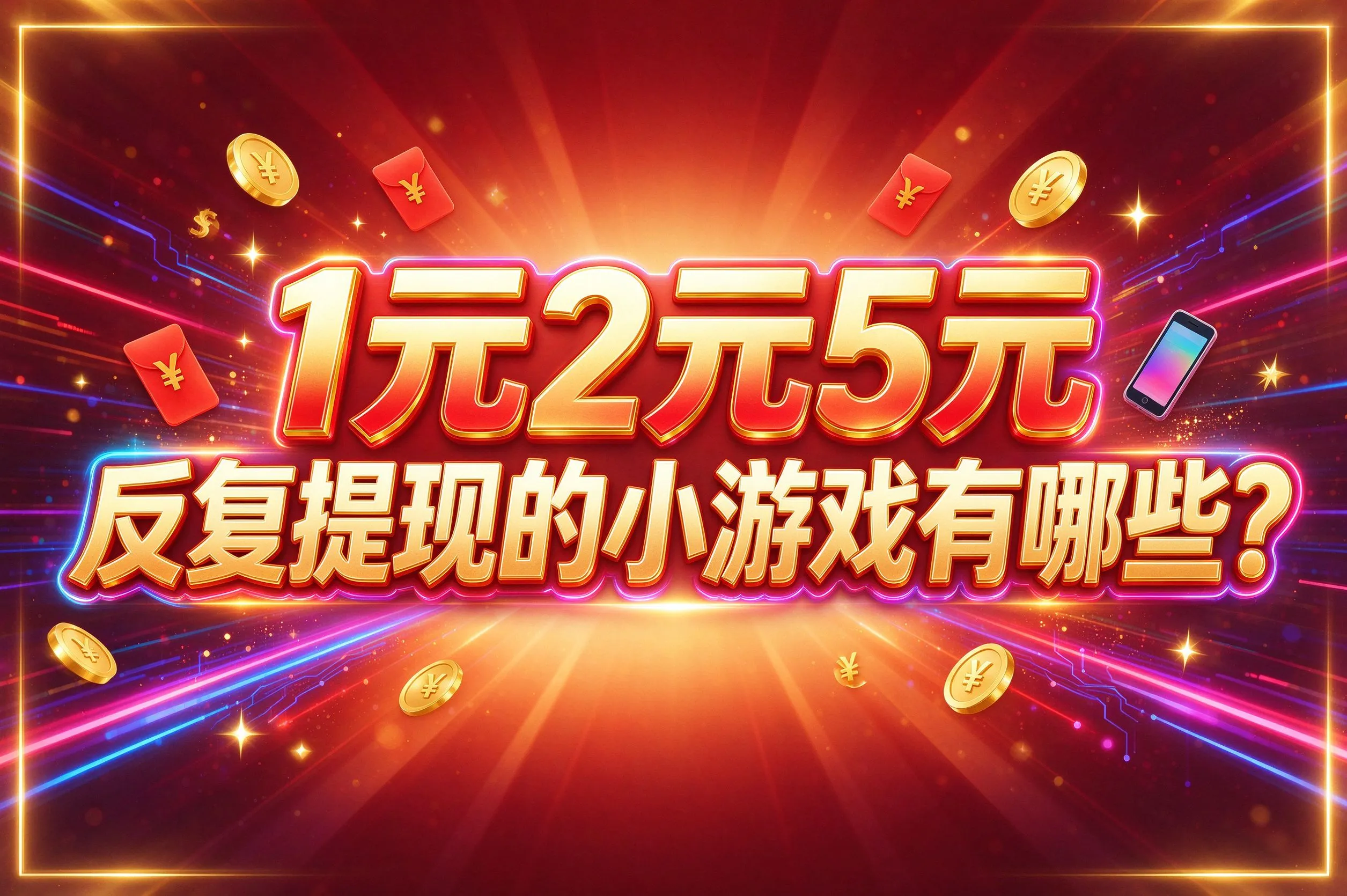 1元2元5元反复提现的小游戏有哪些？盘点7个秒提现版赚钱小游戏