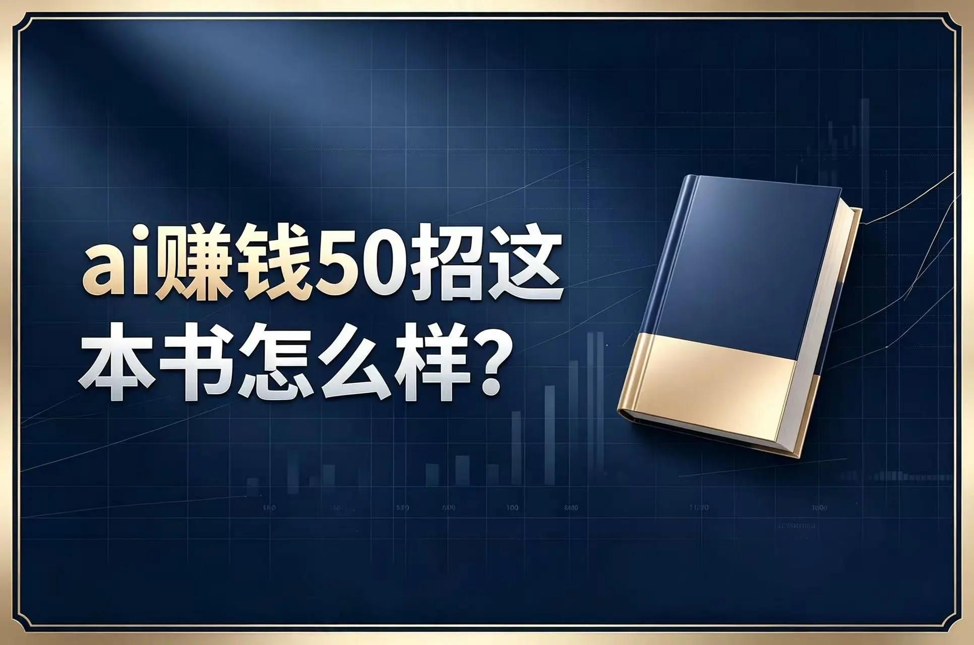 ai赚钱50招这本书怎么样?看完后发现4个可复制的AI赚钱方法,适合普通人!