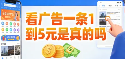 看广告一条1到5元是真的吗？实测5个看广告赚钱的软件，外加1个被忽略的入口