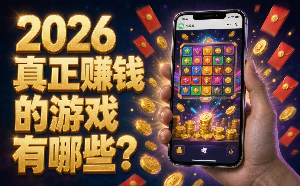 2026真正赚钱的游戏有哪些？分享5个手机赚钱小游戏，一天挣50—60元！