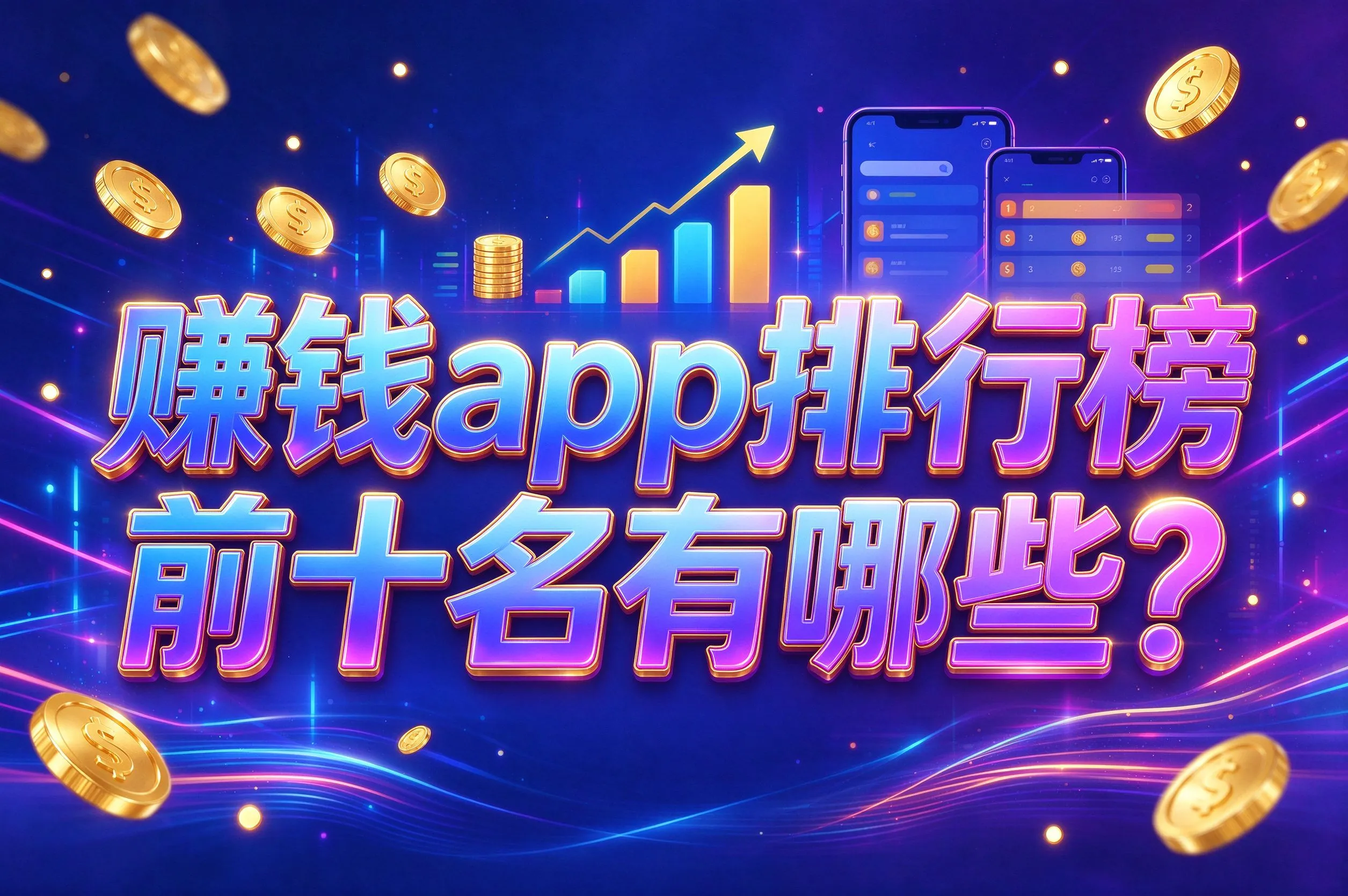 赚钱app排行榜前十名有哪些？盘点10个能提现的，日赚30-50元（附提现门槛）