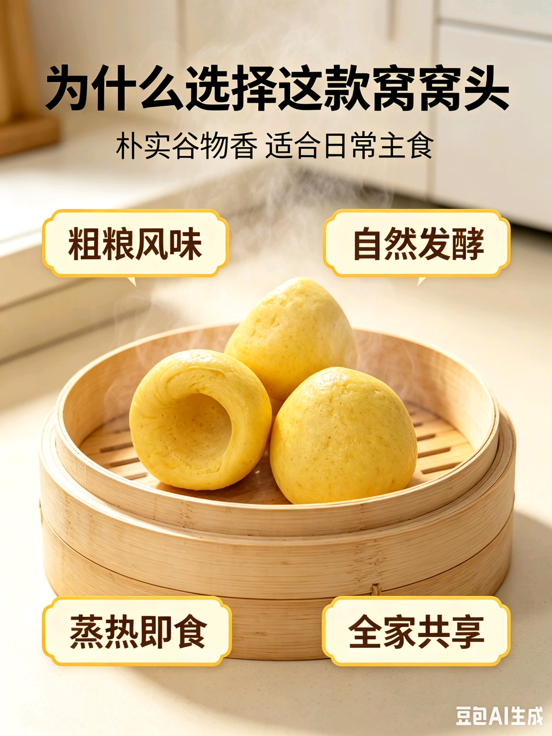 邱先生提供1种粗粮手工窝窝头，源头工厂直供，诚寻直播/社区团长/餐饮长期合作