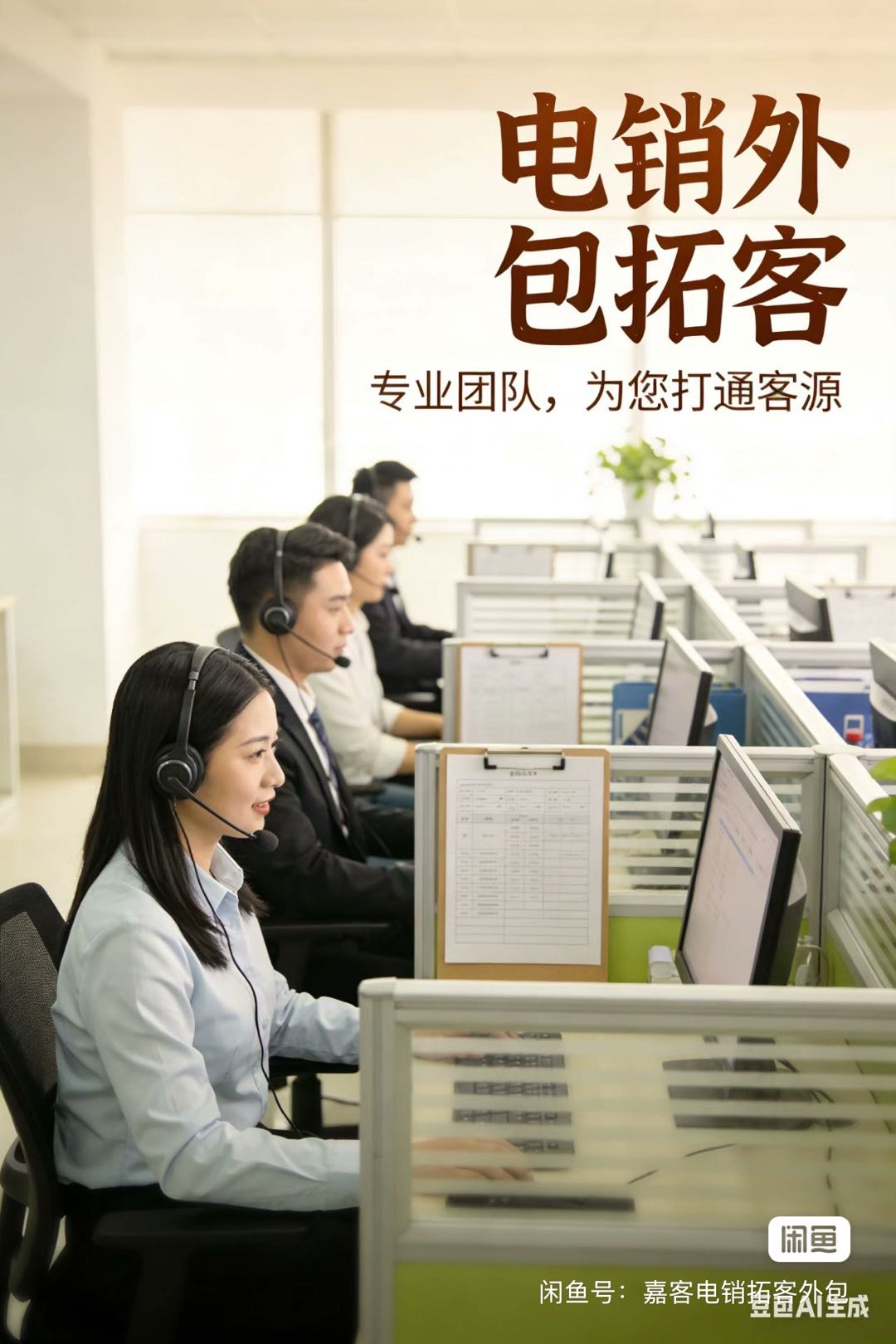 尚天鹏推广团队50人电销团队 找一手绿色甲方