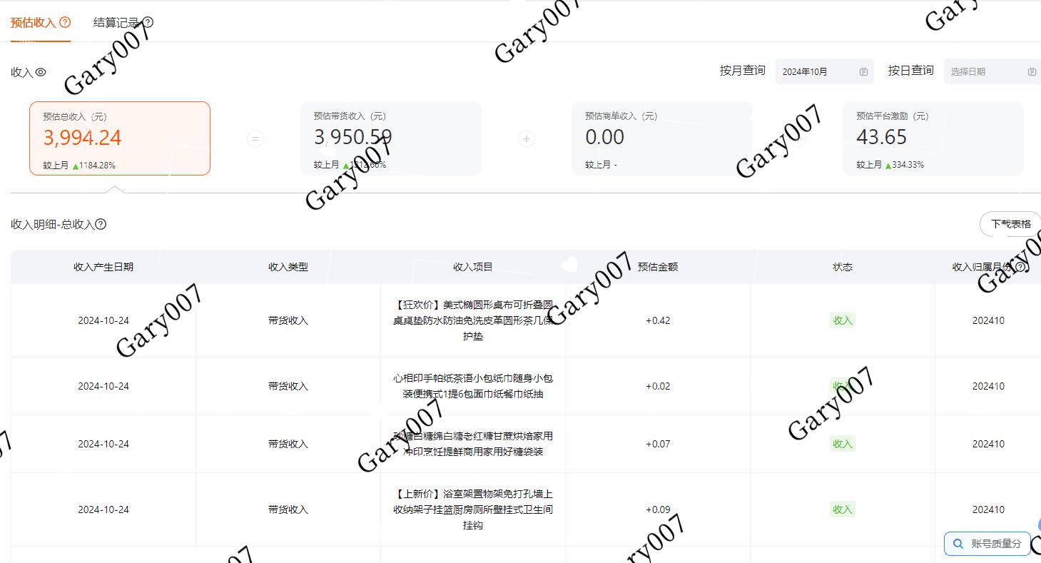何先生淘宝逛逛短视频带货,全新赛道!全程托管运营,收益公司兜底！