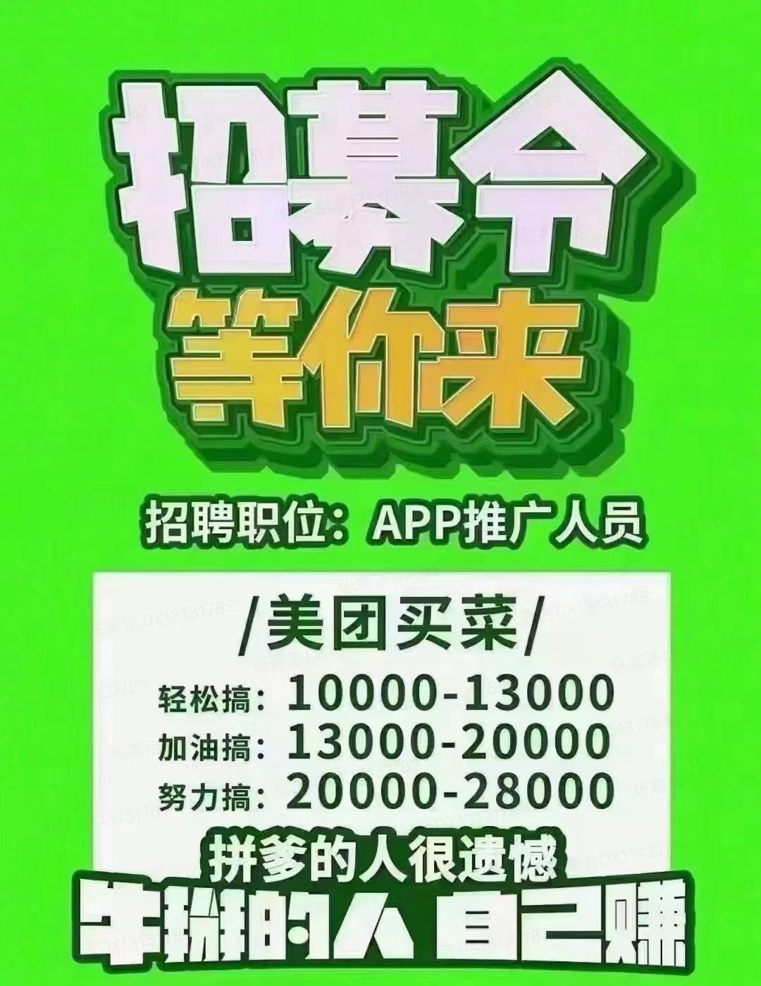 张女士地推项目美团直营 小象超市 无锡地推BD