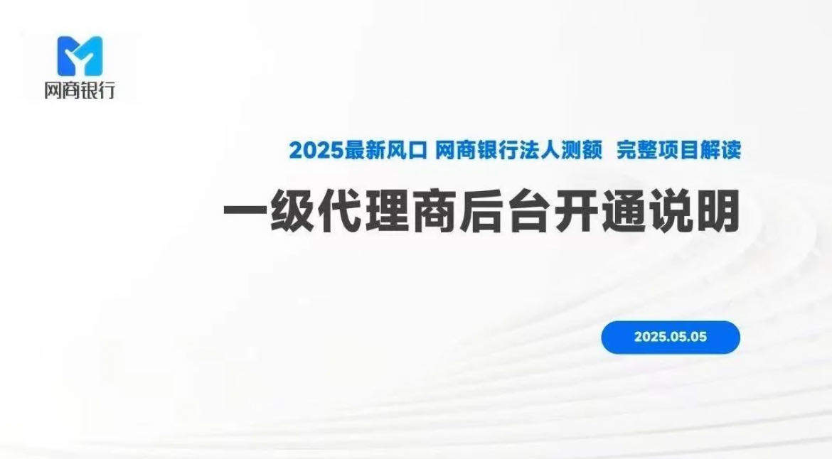 吴先生找合伙人支付宝网商推广招代理